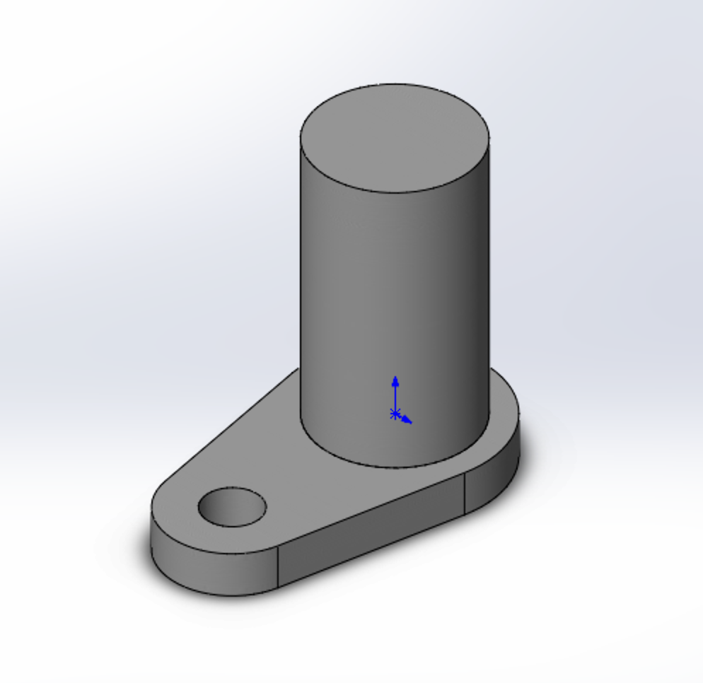 Sensor locating pin with coordinate system origin